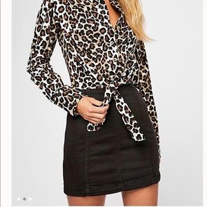 Free People Black skirt size 6